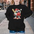Valentines Day Heart Baseball Drip Ice Cream Boys Kids Men Youth Crewneck Sweatshirt Valentines Day Heart Baseball Drip Ice Cream Boys Kids Men Youth Crewneck Sweatshirt