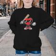 Valentines Day Heart Baseball Player Sports Boys Kids Men Youth Crewneck Sweatshirt