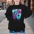 Vintage Baseball 76 Number Youth Crewneck Sweatshirt
