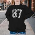 Vintage Baseball Number 67 Jersey Player Uniform Youth Crewneck Sweatshirt