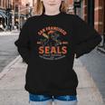 Vintage San Francisco Seals California Baseball Logo Youth Crewneck Sweatshirt