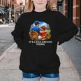 Women's Father Son Baseball Father's Day Youth Crewneck Sweatshirt
