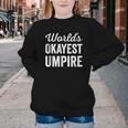 Worlds Okayest Umpire Sarcastic Baseball Game Official Youth Crewneck Sweatshirt Worlds Okayest Umpire Sarcastic Baseball Game Official Youth Crewneck Sweatshirt