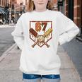 67 Baseball Drip Thanksgiving Six Seven Boys Teens Kids Youth Crewneck Sweatshirt