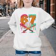 67 Ice Cream Drip Baseball Number 67 Player 67th Birthday Youth Crewneck Sweatshirt