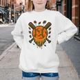 Baseball Drip Ice Cream Dripping Blaze Hunter Orange Camo Youth Crewneck Sweatshirt