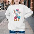 Baseball Drip Number 67 Six Seven Meme Ice Cream Dripping Youth Crewneck Sweatshirt