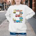 Baseball Ice Cream Drip Vehicles Youth Baseball Drip Premium Tri-Blend Youth Crewneck Sweatshirt