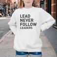 Baseball Lead Never Follow Leaders Team Captain Leadership Premium Tri-Blend Youth Crewneck Sweatshirt