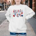 Baseball Mama Mom Mother Vintage Game Day Youth Crewneck Sweatshirt Baseball Mama Mom Mother Vintage Game Day Youth Crewneck Sweatshirt