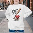 Baseball Valentine Forever On Deck For You Tee Youth Crewneck Sweatshirt