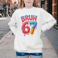 Bruh 67 Baseball Drip Number 67 Player 67th Birthday Youth Crewneck Sweatshirt Bruh 67 Baseball Drip Number 67 Player 67th Birthday Youth Crewneck Sweatshirt