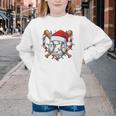 Christmas Baseball Santa Hat For Baseball Players Fans Youth Crewneck Sweatshirt Christmas Baseball Santa Hat For Baseball Players Fans Youth Crewneck Sweatshirt