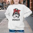 Classy Nana Life Soccer Messy Bun Baseball Mother's Day Youth Crewneck Sweatshirt Classy Nana Life Soccer Messy Bun Baseball Mother's Day Youth Crewneck Sweatshirt