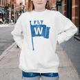 Fly The W Chicago Baseball Winning Flag Distressed Premium Tri-Blend Youth Crewneck Sweatshirt Fly The W Chicago Baseball Winning Flag Distressed Premium Tri-Blend Youth Crewneck Sweatshirt