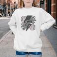 Game Day Baseball Retro Checkered Baseball Youth Crewneck Sweatshirt Game Day Baseball Retro Checkered Baseball Youth Crewneck Sweatshirt