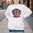 Gen Alpha Slang Ice Cream Drip Six Seven 67 Baseball Catcher Youth Crewneck Sweatshirt Gen Alpha Slang Ice Cream Drip Six Seven 67 Baseball Catcher Youth Crewneck Sweatshirt