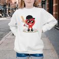 Heart Playing Baseball Valentine Baseball Youth Crewneck Sweatshirt Heart Playing Baseball Valentine Baseball Youth Crewneck Sweatshirt