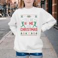 I’Ll Be Home For Christmas Baseball Ugly Sweater Art Youth Crewneck Sweatshirt