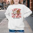 I Just Hit 100 Days Of School Baseball 100th Day Teacher Kid Youth Crewneck Sweatshirt