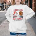 I Just Hit 100 Days Of School Baseball Boy Girl Teacher Youth Crewneck Sweatshirt