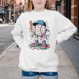 Melting Slime Sprinkle Baseball Mascot With Bat Youth Crewneck Sweatshirt Melting Slime Sprinkle Baseball Mascot With Bat Youth Crewneck Sweatshirt