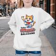 Take Meowt To The Ball Game Tee Slugger Cat Baseball Youth Crewneck Sweatshirt