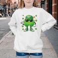 Shamrocks Playing Baseball St Patricks Day 6 7 Meme Men Boys Youth Crewneck Sweatshirt