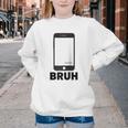 Texted First Bruh Seen Message Valentine's Day Humor Raglan Baseball Tee Youth Crewneck Sweatshirt