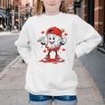 Valentine Baseball Heart Sports Men Boys Kid Youth Crewneck Sweatshirt