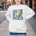 Youth Baseball Catcher Humor Don’t Get In A Pickle Youth Crewneck Sweatshirt Youth Baseball Catcher Humor Don’t Get In A Pickle Youth Crewneck Sweatshirt