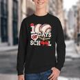 100 Days Of School Baseball 100th Day Of School Kids Teacher Youth Crewneck Sweatshirt 100 Days Of School Baseball 100th Day Of School Kids Teacher Youth Crewneck Sweatshirt