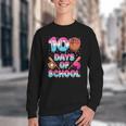 100 Days Of School Baseball Donut Dripping Teacher Boys Kids Youth Crewneck Sweatshirt
