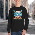 100 Days Of School Baseball Drip Boys 100th Day Of School Youth Crewneck Sweatshirt