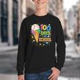 100 Days Of School Baseball Ice Cream Drip Boys Kids Player Youth Crewneck Sweatshirt