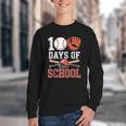 100 Days Of School Baseball Player Teacher Student Youth Crewneck Sweatshirt