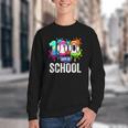100 Days Of School Dripping Baseball Boys Kids Teacher Youth Crewneck Sweatshirt