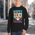 100 Days Of School Kids Baseball Drip 100th Day Of School Youth Crewneck Sweatshirt