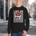 100 Days Of School Retro Baseball Sport For Boys Teachers Youth Crewneck Sweatshirt