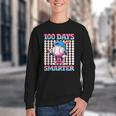 100 Days Smarter Baseball Drip Boys 100 Days Of School Kids Youth Crewneck Sweatshirt 100 Days Smarter Baseball Drip Boys 100 Days Of School Kids Youth Crewneck Sweatshirt