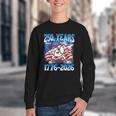 250 Years 1776 2026 250th Baseball American Flag 4th Of July Youth Crewneck Sweatshirt