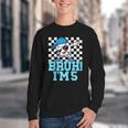 5th Birthday Dabbing Baseball Boys Bruh I'm 5 Year Old Youth Crewneck Sweatshirt