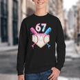 6 7 Baseball Dripping Six Seven Gen Alpha Slang Youth Crewneck Sweatshirt 6 7 Baseball Dripping Six Seven Gen Alpha Slang Youth Crewneck Sweatshirt