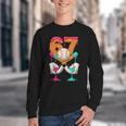 6 7 Ice Cream Drip Baseball Number 67 Player Boy Girl Kids Youth Crewneck Sweatshirt 6 7 Ice Cream Drip Baseball Number 67 Player Boy Girl Kids Youth Crewneck Sweatshirt