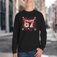 6 7 Melting Number Arrow Baseball Drip Valentine's Day Youth Crewneck Sweatshirt 6 7 Melting Number Arrow Baseball Drip Valentine's Day Youth Crewneck Sweatshirt