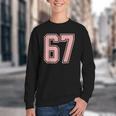 6 7 Number 67 Baseball Meme Tee For Women Youth Crewneck Sweatshirt 6 7 Number 67 Baseball Meme Tee For Women Youth Crewneck Sweatshirt