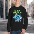 67 Six Seven 6-7 Italian Brainrot Kids Baseball Meme Youth Crewneck Sweatshirt