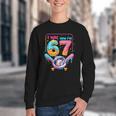 7th Birthday Boys I Was 6 Now I'm 7 Baseball Ice Cream Drip Youth Crewneck Sweatshirt 7th Birthday Boys I Was 6 Now I'm 7 Baseball Ice Cream Drip Youth Crewneck Sweatshirt