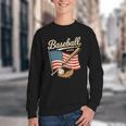 American Flag Baseball Player Bat Fan Catcher Pitcher USA Youth Crewneck Sweatshirt American Flag Baseball Player Bat Fan Catcher Pitcher USA Youth Crewneck Sweatshirt