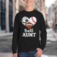Ball Aunt Heart Football Baseball Hockey Game Day Youth Crewneck Sweatshirt Ball Aunt Heart Football Baseball Hockey Game Day Youth Crewneck Sweatshirt